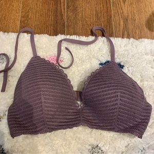 Lavender 36C Crochet Swim Top